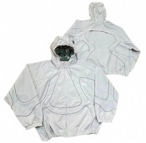 Custom Reflective Tracksuit <b>Jacket</b> <b>Lightweight</b> Nylon Windbreaker Hooded Zip Up Streetwear Outerwear for <b>Running</b> - Product Image 2