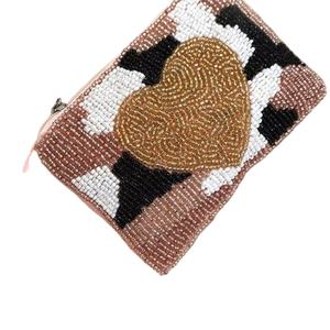 Sac à monnaie perlé avec broderie, mini-sac tendance fait à la main pour cartes et petits objets essentiels par MD HANDICRAFTS - Product Image 1