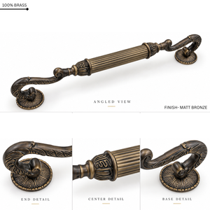 Main <b>Door</b> Handle HERITAGE Design With Matte Antique Finish <b>For</b> Residential Entrance <b>Doors</b> Interior And Architectural Hardware - Product Image 3