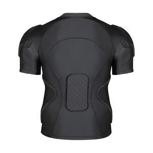 Camiseta Deportiva de Compresión Acolchada de Manga Corta para Hombre, Protección Rib Guard, Camiseta Interior Ligera Acolchada de Manga Corta - Product Image 2