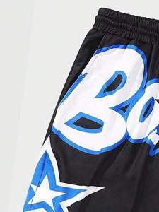 กางเกงบาสเก็ตบอลผู้ชายสั่งทำสีได้ ลายกราฟิกค้างคาว ผ้าโพลีเอสเตอร์ 100% แห้งเร็ว ระบายอากาศได้ดี เหมาะสำหรับการฝึกซ้อม - Product Image 5