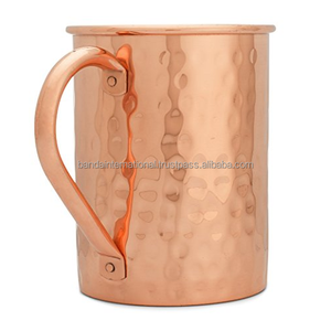 Mug à boire en cuivre de qualité supérieure avec poignée et finition polie pour la consommation et l'utilisation en cuisine, mug en cuivre anti-fuite - Product Image 6