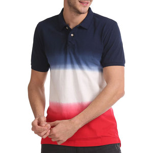 <b>Men's</b> Gradient Color for <b>Shirt</b> Short Sleeve Casual Knitted 100% Cotton Sublimation Print Breathable Quick Dry <b>Compressed</b> - Product Image 1
