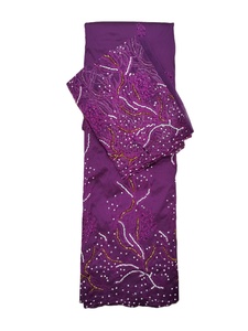 Designer OEM africain George perlé robes de mariée pour femmes argent pierre embelli soie brute coupe travail pour l'été respirant - Product Image 5