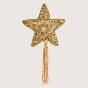 Adorable Adorno Colgante de Estrella Bordada a Mano con Borla de Cuentas |   Trabajo de Zari en Navidad y Ramadán |   Adorno de Regalo al por Mayor - Product Image 2