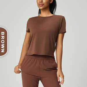 Top Deportivo Casual para Mujer, Mezcla de Spandex/Nailon, Transpirable, Corte Ajustado, Largo Regular, Diseño Personalizado, Precio Económico - Product Image 3