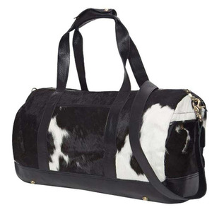 Fournisseur en gros de sacs de voyage en cuir de vachette véritable fait main, avec poils, OEM, sur mesure, export, qualité supérieure - Product Image 6