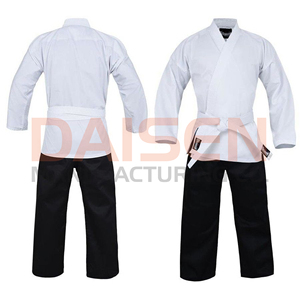 Uniforme de Taekwondo blanc pour adultes unisexe, 100% coton, durable, coupe classique, vêtements d'arts martiaux - Product Image 5
