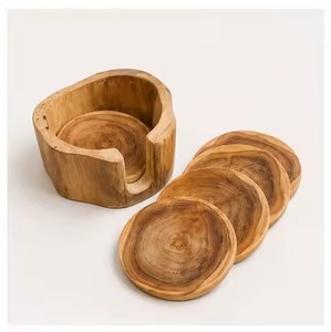 Simple Wood Coasters Set Minimal <b>Table</b> <b>Protector</b> Mats for Home Office Coffee <b>Table</b> Restaurant Hotel Bar Dining - Product Image 4
