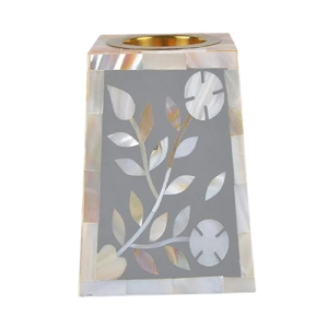 Quemador de incienso PearlCrest Luxe hecho a mano con incrustaciones de nácar y elegante patrón de mosaico de concha para un hogar de lujo. - Product Image 4