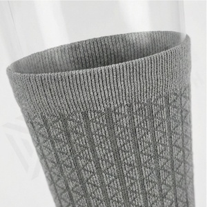 Crew <b>Socks</b> Geometric Pattern Gray Breathable Running <b>Socks</b> for Adults Spring Season Standard Thickness Knitted <b>Polyester</b> Spandex - Product Image 4