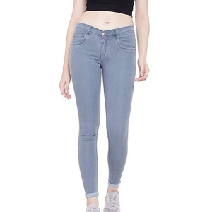 Custom Size Breathable Outdoor Use Women Jeans <b>Pants</b> Top Selling Wholesale 100% Cotton Jeans <b>Pants</b> For Women - Product Image 1