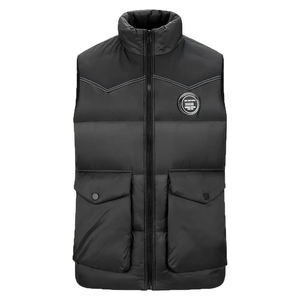 Chaleco acolchado de invierno para hombre, de alta calidad, sin mangas, con capucha, relleno de plumón, precio al por mayor. - Product Image 2