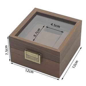 <b>Watch</b> Box Glass Lid Display <b>Case</b> Jewelry Storage Organizer for Shelf Counter - Product Image 6
