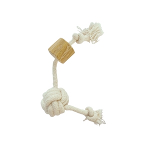 ไม้กาแฟธรรมชาติสำหรับสุนัขกัดเล่น พร้อมเชือกฝ้าย จากโรงงานโดยตรง - Product Image 5