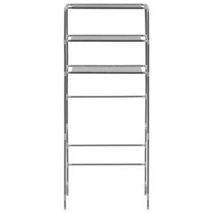 Scaffale portaoggetti argento a 3 livelli 27.2 \ "x11 \" x66.5 \ "su portabottiglie per lavatrici - Product Image 3