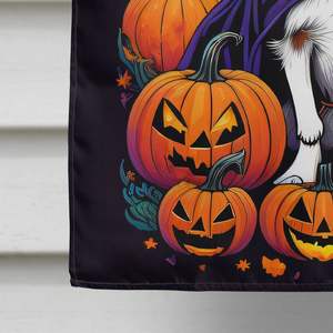 Bandera de Casa de poliéster Multicolor grande para Jack Russell Terrier Witchy Halloween porche manga poste decorativo patio Banner ilustraciones - Product Image 4
