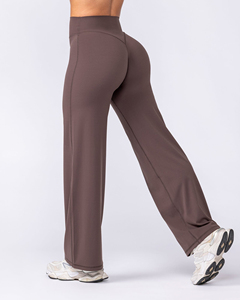 Women’s High Waisted <b>Flare</b> <b>Leggings</b> Wholesale Custom Yoga Pants Gym Workout Wide Leg Fitness <b>Leggings</b> OEM ODM Activewear - Product Image 1