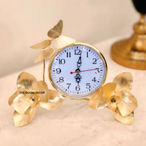 Quartz Movement Desktop Table Top Clocks European Style <b>Mop</b> Material Clock For Home And Office Decoration - Product Image 4