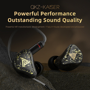 Auriculares QKZ <span class=keywords><strong>KAISER</strong></span> de Resina Impresa en 3D con Cavidad, Driver Dinámico de Doble Cavidad de 10mm, HiFi, Cable Reemplazable de 3.5mm, Impresión por Transferencia de Agua - Product Image 5