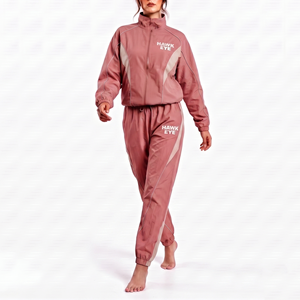 <b>Women</b> Nylon Sportswear Tracksuit Custom Logo Wholesale Lightweight Jacket Pants Set Casual Athletic Wear Manufacturer Supply - Product Image 6