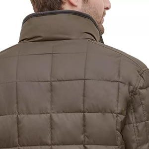 Men's Retro Style Puffer Jacket Quilted Winter Full Zip <b>Warm</b> Casual Streetwear Fashion Outerwear - Product Image 2