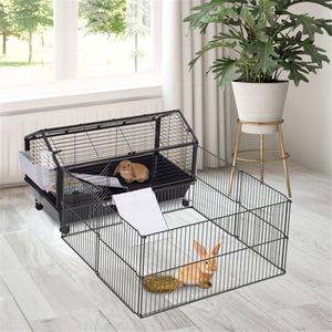 Recinto per Piccoli Animali Personalizzato, Gabbia Robusta in Metallo e Plastica per Cani, Conigli e Polli - Product Image 1