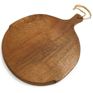 Planche à pizza ronde vintage en bois massif avec poignée, plateau de service antique en bois dur, ustensile de cuisine à prix compétitif – Meilleure vente - Product Image 5