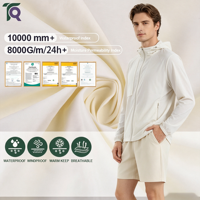 Tissu Taslon en nylon 280T enduit PU respirant et anti-plume 126 GSM, le plus vendu, pour vestes et pantalons de parka d'extérieur