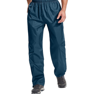 Pantalon de pluie imperméable pour homme, léger, respirant, coupe-vent, pour la pêche et la randonnée en extérieur, avec taille élastique, équipement de pluie - Product Image 1