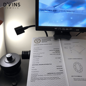 Nouveauté D'vins Jewels : Diamant de laboratoire rempli 1CT 1.5CT 2CT 3CT, couleur D, taille ovale, HPHT CVD, 3EX, pierre libre pour la fabrication de bijoux - Product Image 3