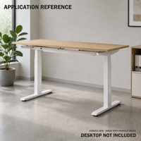 Cadre de bureau électrique moderne à double moteur et trois niveaux en métal pour postes de travail exécutifs personnalisés