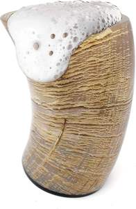 Vaso de Cristal Hecho a Mano con Cuerno de Búfalo Natural, Ecológico, con Logotipo Personalizado, Vaso de Cuerno, Proveedor de Artículos de Bar de Lujo, Vaso de Chupito Vikingo - Product Image 2