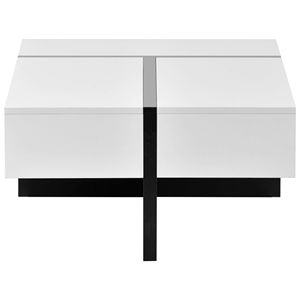 Tavolino da Caffè Moderno dal Design Rettangolare Contemporaneo, Arredamento per Soggiorno, Tavolo Centrale Lucido per Divano - Product Image 2