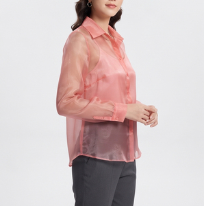 Blusa Transparente con Botones para Mujer, Estilo Urbano, Camisa Transparente Sexy de Verano, Ropa de Noche para Mujer, Camisa Transparente - Product Image 3