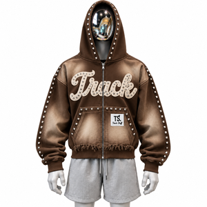 Sudaderas con Capucha Personalizadas para Hombre, Invierno 2026, 100% Algodón, Felpa de 320g, Ecológicas, Impermeables, de Secado Rápido, Estilo Urbano, OEM - Product Image 6