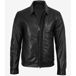 2026 OEM Most Demanding Genuine Black Cowhide Leather <b>Jackets</b> For Men's 100% High Quality Low MOQ Winter Fashion <b>Heated</b> <b>Jackets</b> - Product Image 4