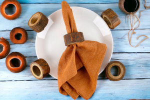 Vente chaude en gros Tradnary Porte-Serviettes En Bois Anneaux Pour La Décoration De Table À La Maison Hôtel Restaurant Fleur Ronds De Serviette - Product Image 2