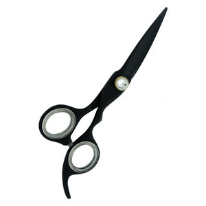 Premium German Stainless Steel Professional Salon <b>Barber</b> Scissors Sharp <b>Blade</b> Tip Right-Handed High Quality Black Finger Rest - Product Image 4