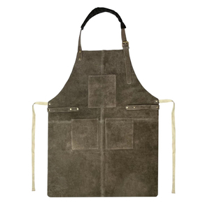 Tablier de cuisine en cuir de buffle multi-usages de haute qualité, personnalisable avec nom, confortable et flexible, avec protection du cou, pour barbiers - Product Image 6