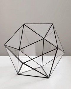 Juego de 3 macetas geométricas de vidrio para terrario, decoración decorativa de mesa para el hogar, oficina, cafetería, eventos y estilo interior moderno. - Product Image 3