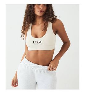 Soutien-gorge de sport push-up personnalisé TikTok pour femme, vêtements d'entraînement, haut uni en Spandex pour le baseball, fabriqué par un fabricant de vêtements de sport - Product Image 4