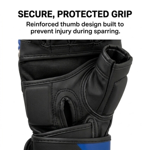 Gants de combat MMA personnalisés à demi-doigts, taille sur mesure, pour hommes et femmes, vente en gros, équipement d'entraînement MMA - Product Image 2