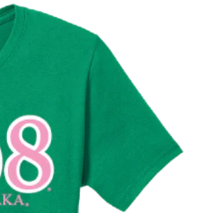 AKA Founding Year 1908 Embroidered <b>Green</b> T-Shirt <b>Green</b> Premium Cotton Crew Neck Short Sleeve Soft Breathable Casual Unisex Tee - Product Image 4