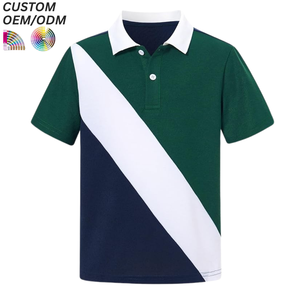 Fashion Casual Knitted Kids Polo Shirts Wholesale High Quality <b>Compressed</b> Custom Logo Polo Shirt for Boys - Product Image 4