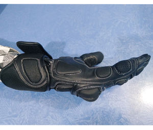 Gants de course d'hiver unisexes en cuir pour motocross, gants à doigts entiers avec protection et écran tactile pour la conduite, le cyclisme et les activités de plein air - Product Image 5