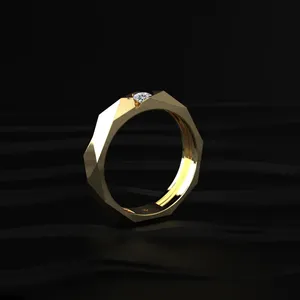 Gorgeous Gold Diamond Wedding Band <b>Ring</b> Available For Men Engagement <b>Ring</b> Buy Direct From <b>Indian</b> Trusted Supplier - Product Image 5
