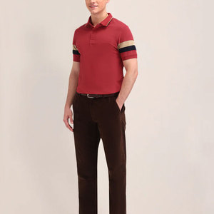 เสื้อยืดคอกลมผู้ชาย ผ้าฝ้าย ลายทาง สวมใส่สบาย เป็นมิตรกับสิ่งแวดล้อม น้ำหนัก 240 กรัม ผ้าแคนวาส แขนสั้น รับสกรีนโลโก้ ผลิตตามแบบ OEM ODM ขายส่ง คุณภาพพรีเมียม - Product Image 3