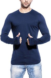 Fit Shape and Blank Surface Thumb Hole and Sportswear Branding Mens Athletic Wholesale <b>Tshirt</b> Featuring Muscle Fit - Product Image 4