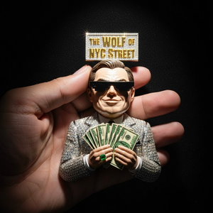 Colgante de Letra con Diamantes, Figura de Gangster, Chapado en Oro de 18K, Accesorio de Joyería para Streetwear, Fiesta o Regalo - Product Image 3